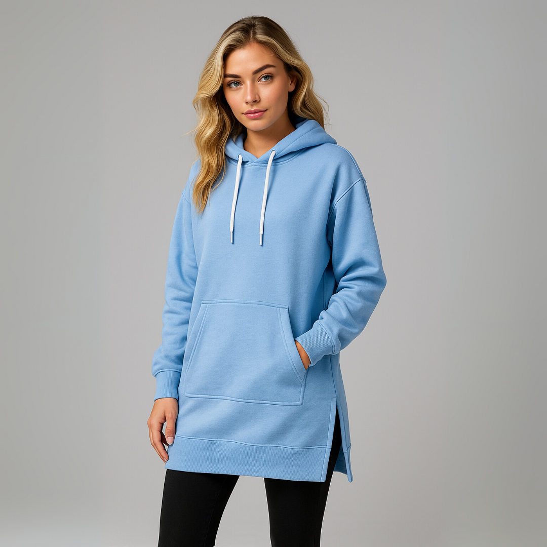 Oversized Longline Hoodie Dress