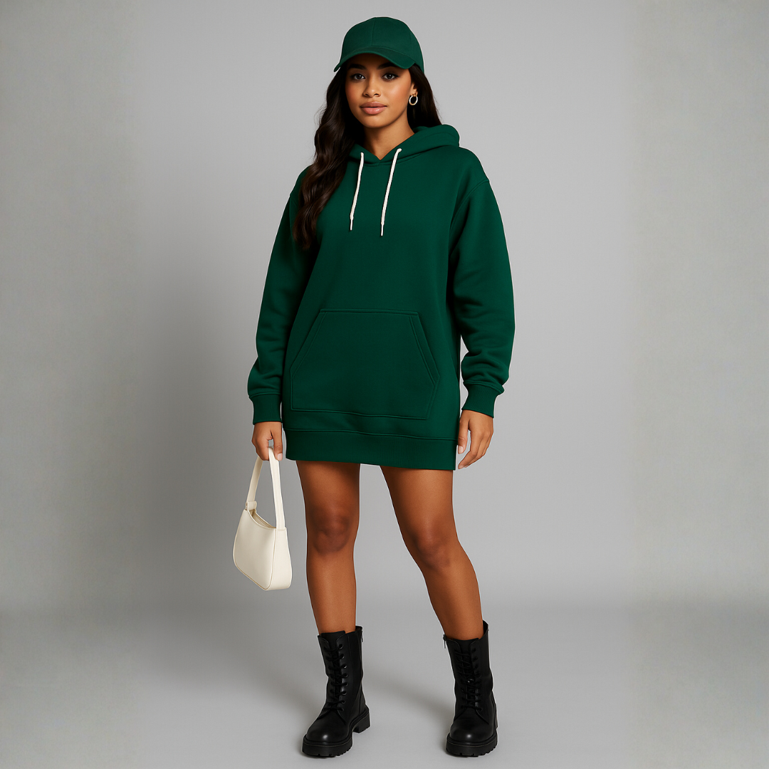 Oversized Longline Hoodie Dress